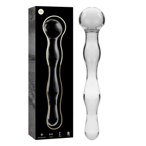 NEBULA SERIES BY IBIZA - MODELL 13 DILDO BOROSILIKATGLAS KLAR 18 CM -O- 3.5 CM