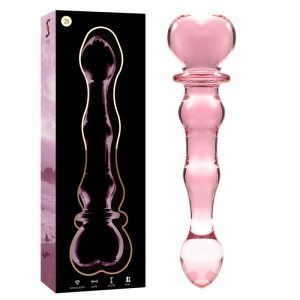 NEBULA SERIES BY IBIZA - MODELL 21 DILDO BOROSILIKATGLAS ROSA 20.5 CM -O- 3.5 CM